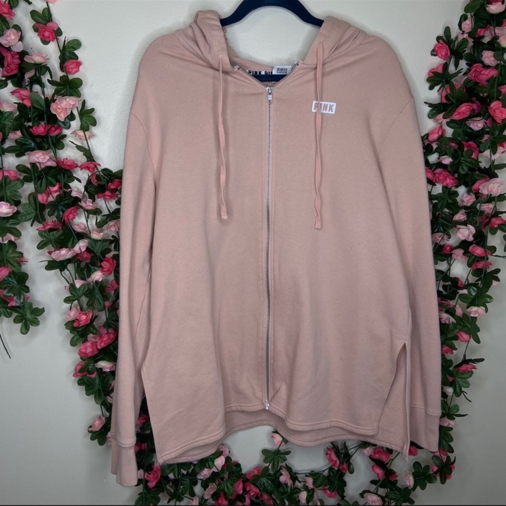 Victoria's Secret Pink Womens Zip Up Hoodie L